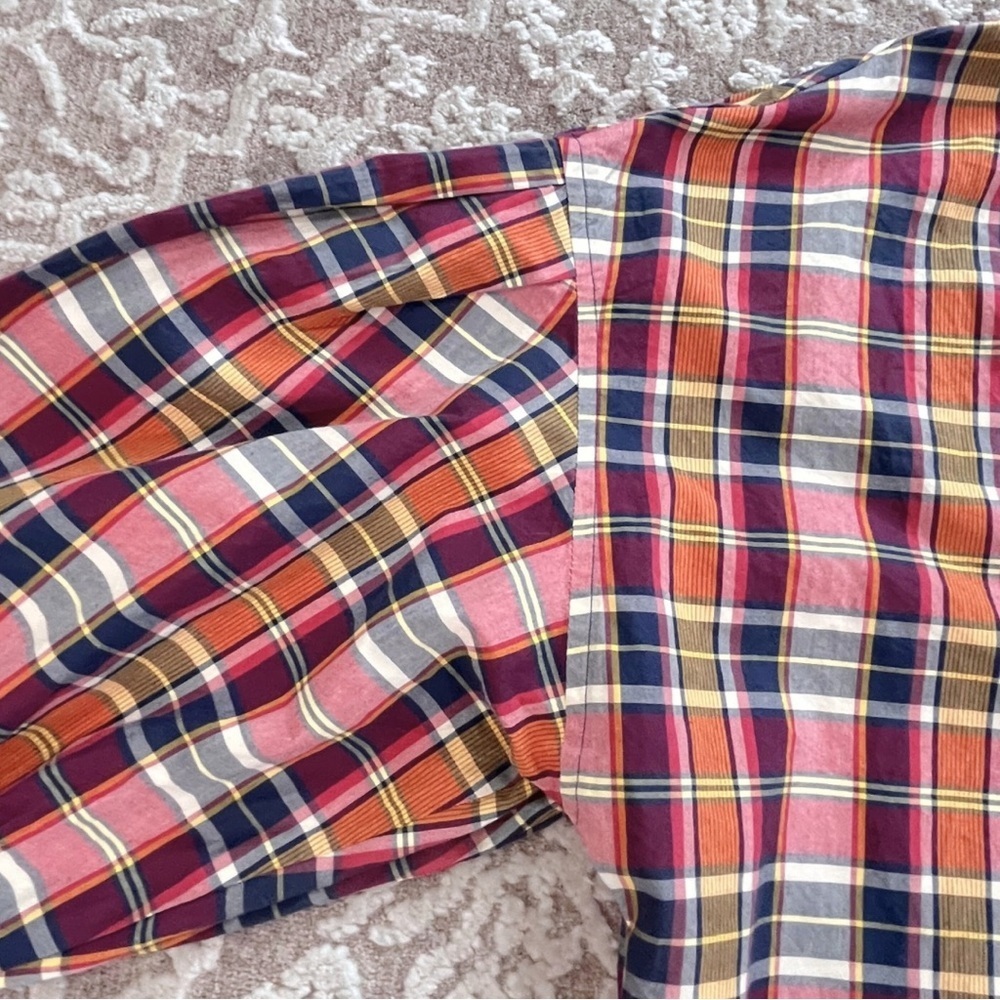 Lauren Ralph Lauren Tie Neck Plaid Blouse - Picture 14 of 16